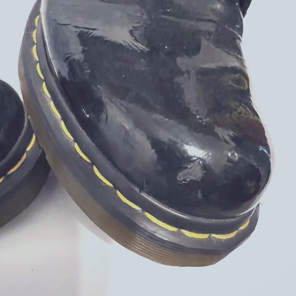 Dr. Martens--Sz.10 #1460 AIR Wair/Bouncing Soles-Black Patent Leather Shiny - Picture 14 of 16